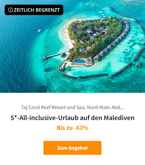 5*-All-inclusive-Urlaub auf den Malediven