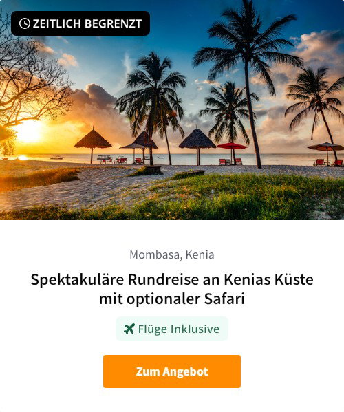 Spektakuläre Rundreise an Kenias Küste mit optionaler Safari