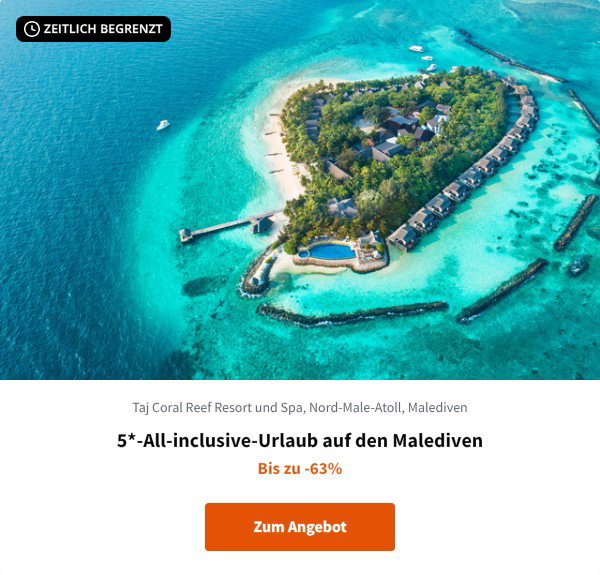 5*-All-inclusive-Urlaub auf den Malediven