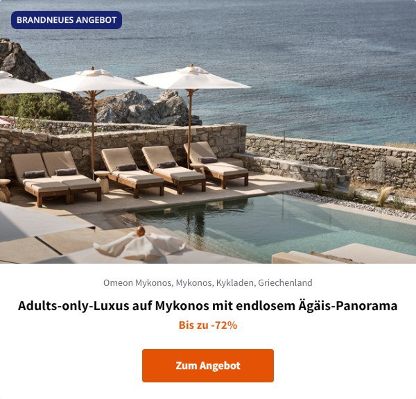 Adults-only-Luxus auf Mykonos mit endlosem Ägäis-Panorama