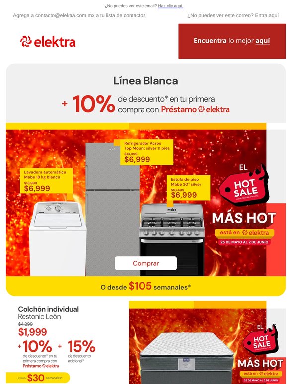 🔥Seguimos con los descuento dobles ¡solo en Elektra! ⚡️