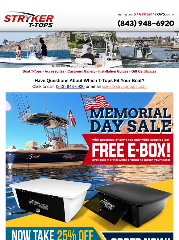 Best Deals on the Best Boat T-Tops!