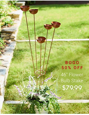 46" Flower Blub Stake