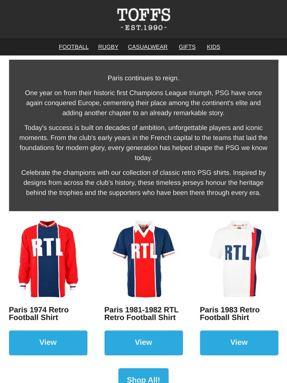 PSG Are Champions of Europe – Relive the Glory in Retro Style