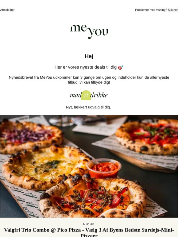 Valgfri Trio Combo fra Pico Pizza 🍕