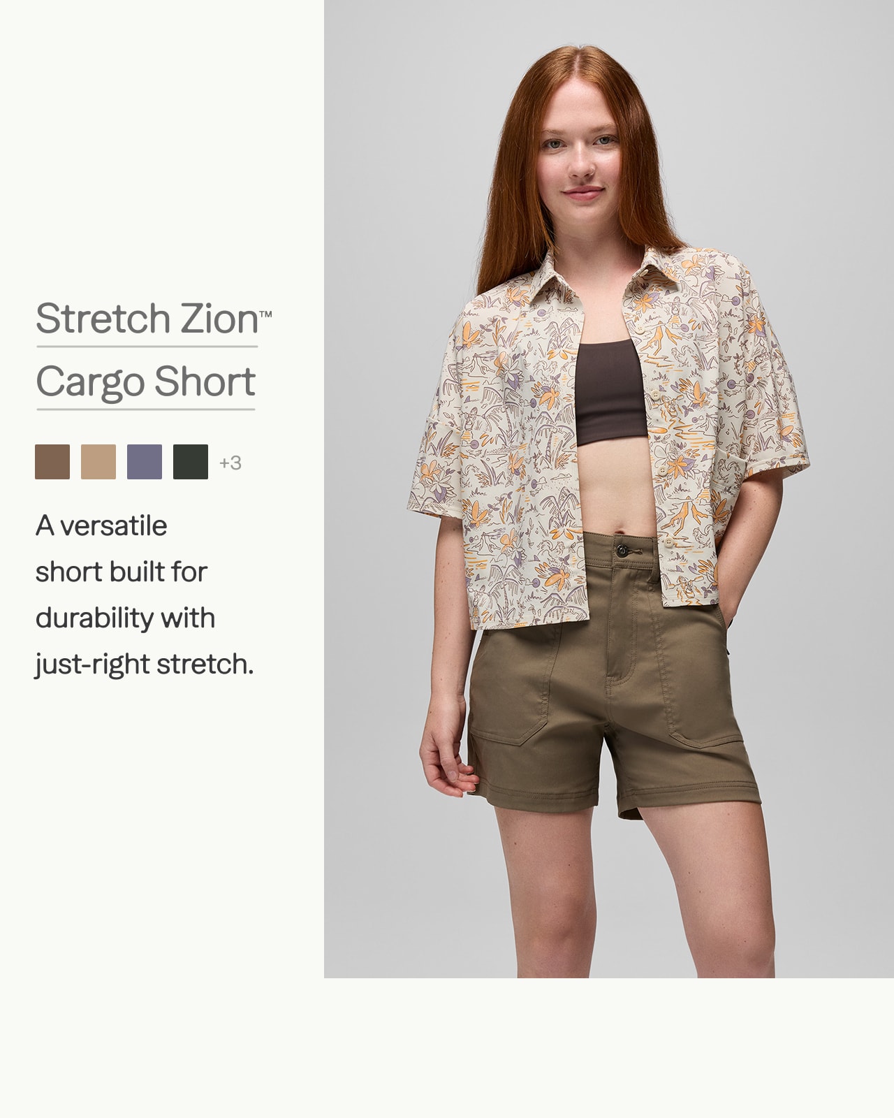 stretch zion cargo short