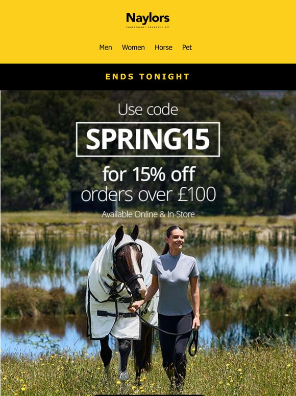 Ends Tonight | 15% OFF ⏰