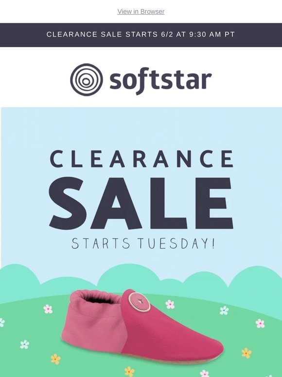Get Ready! Clearance Sale Starts Tuesday 🏃‍♂️