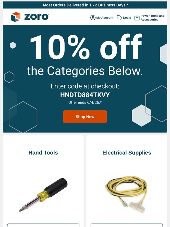 Save 10% on your shopping list.