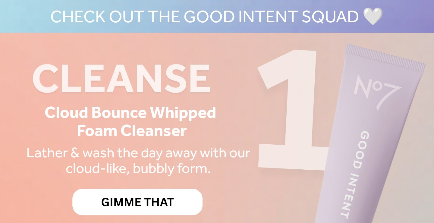 No7 GOOD INTENT Cloud Bounce Whipped Foam Cleanser 150ml
