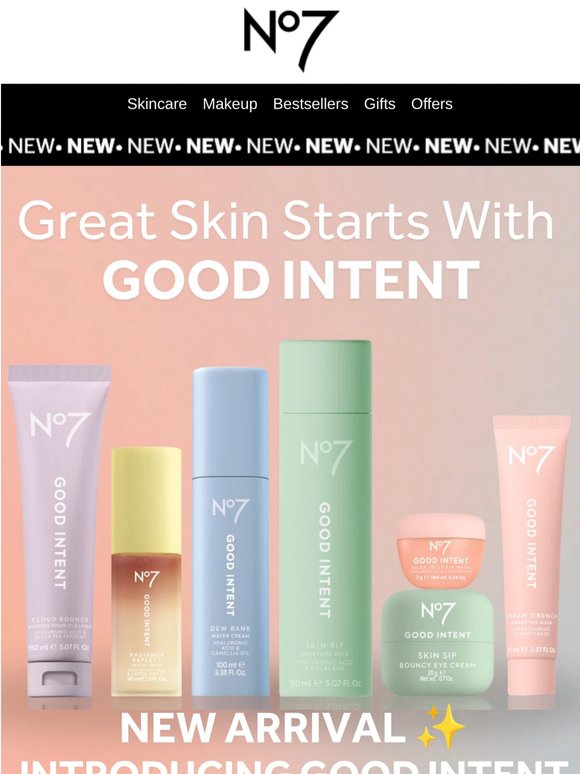 NEW ✨ Great skin starts with GOOD INTENT
