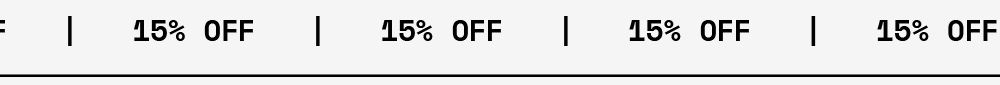 15% OFF