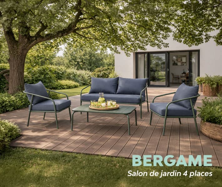 Salon de jardin 4 places BERGAME
