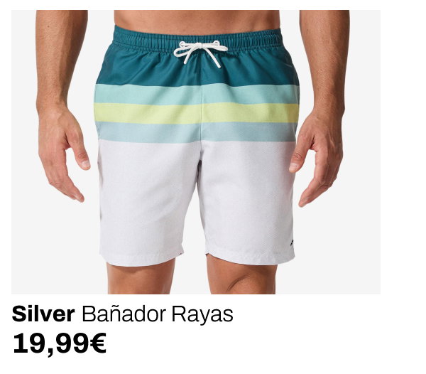 Silver Bañador de rayas