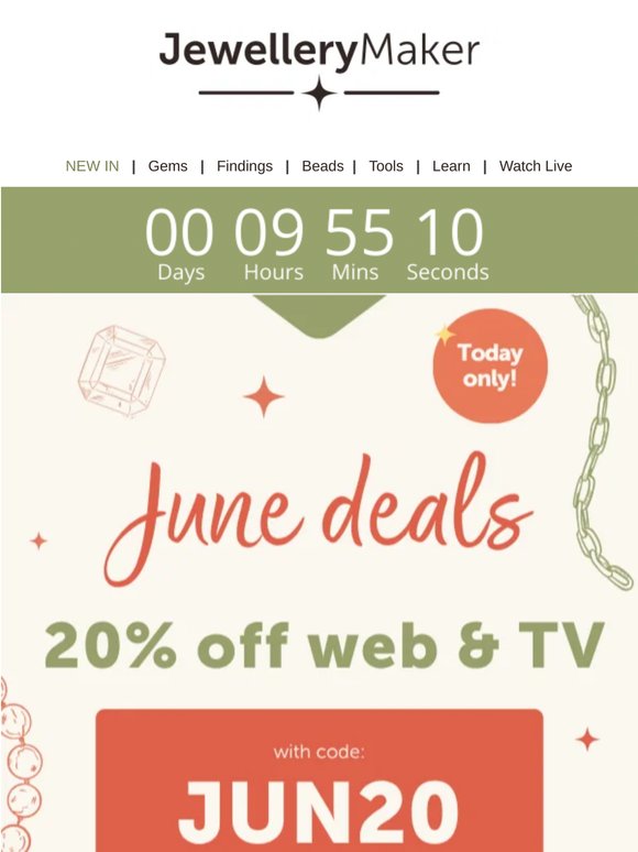 ENDS in 10 hours: 20% off web and TV!