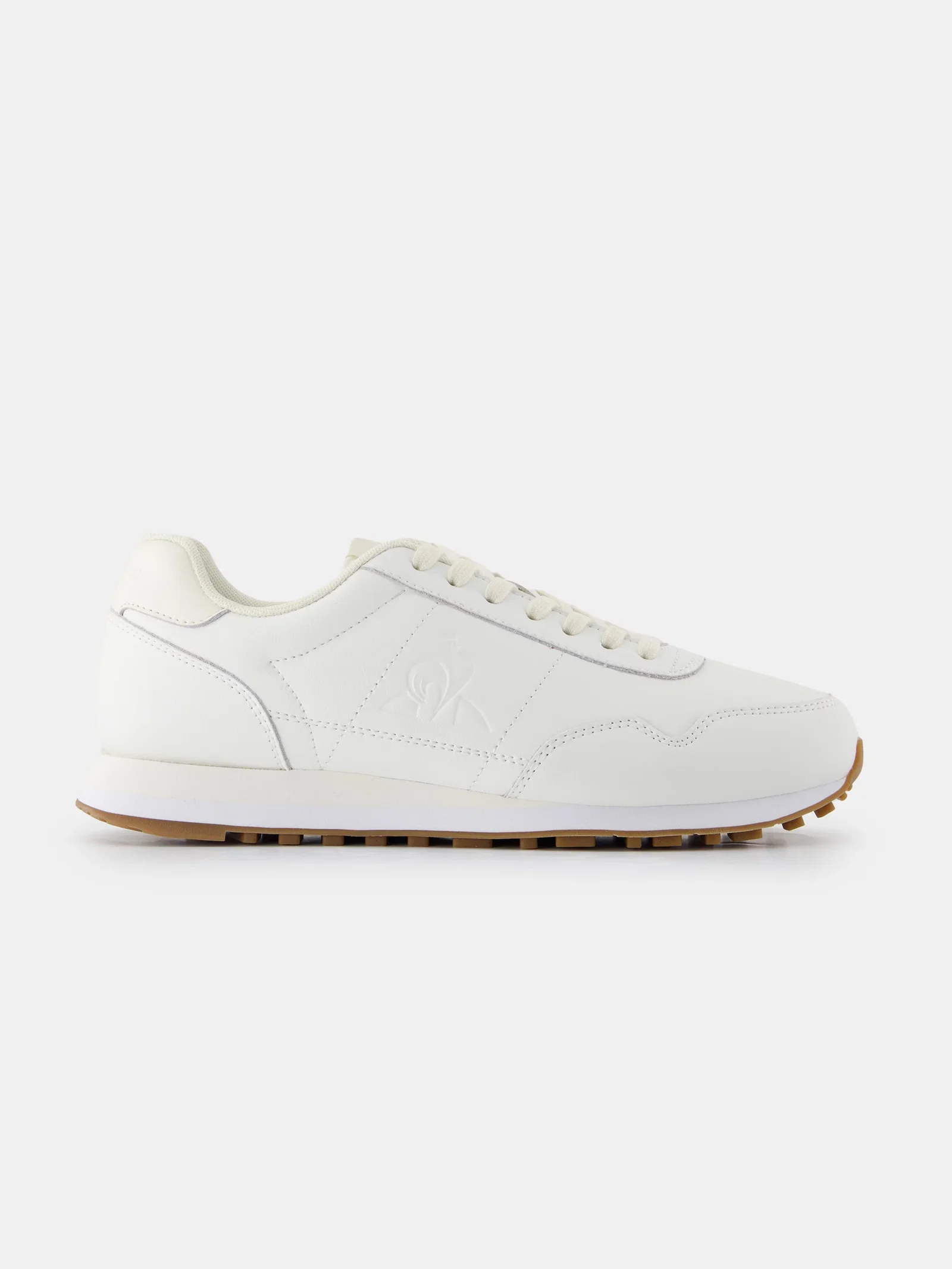 Image of Sneakers rétro-running en cuir Astra
