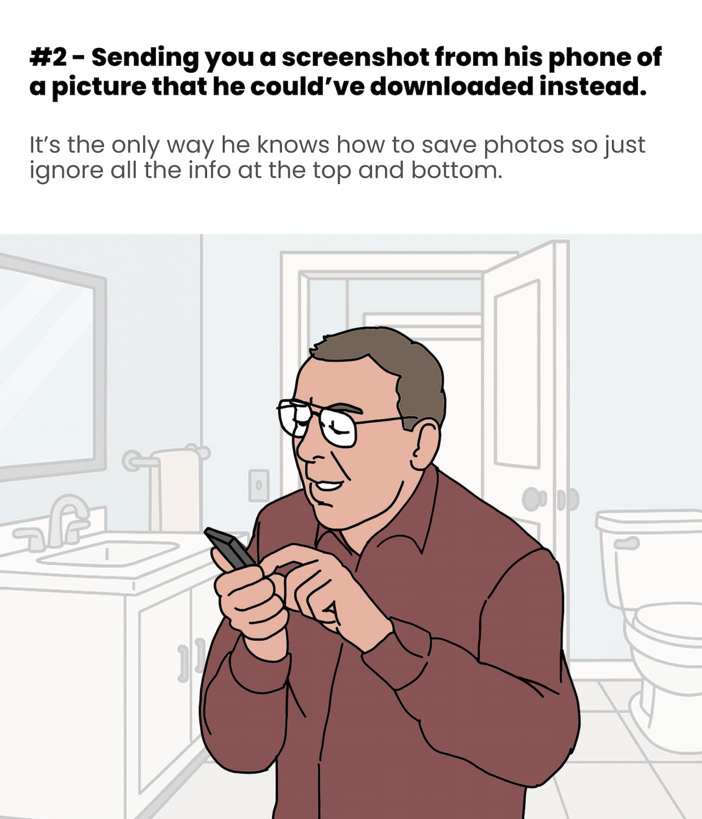 Sending a screenshot of a picture