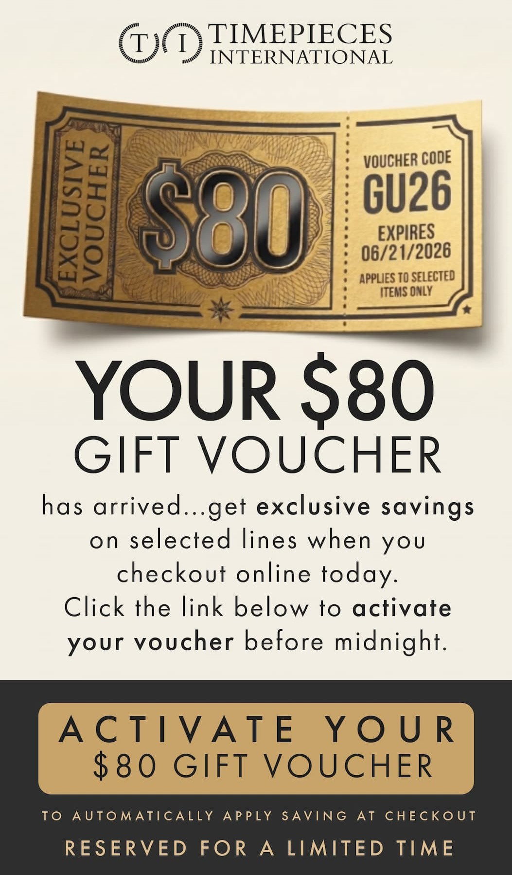 Activate Your $80 Voucher