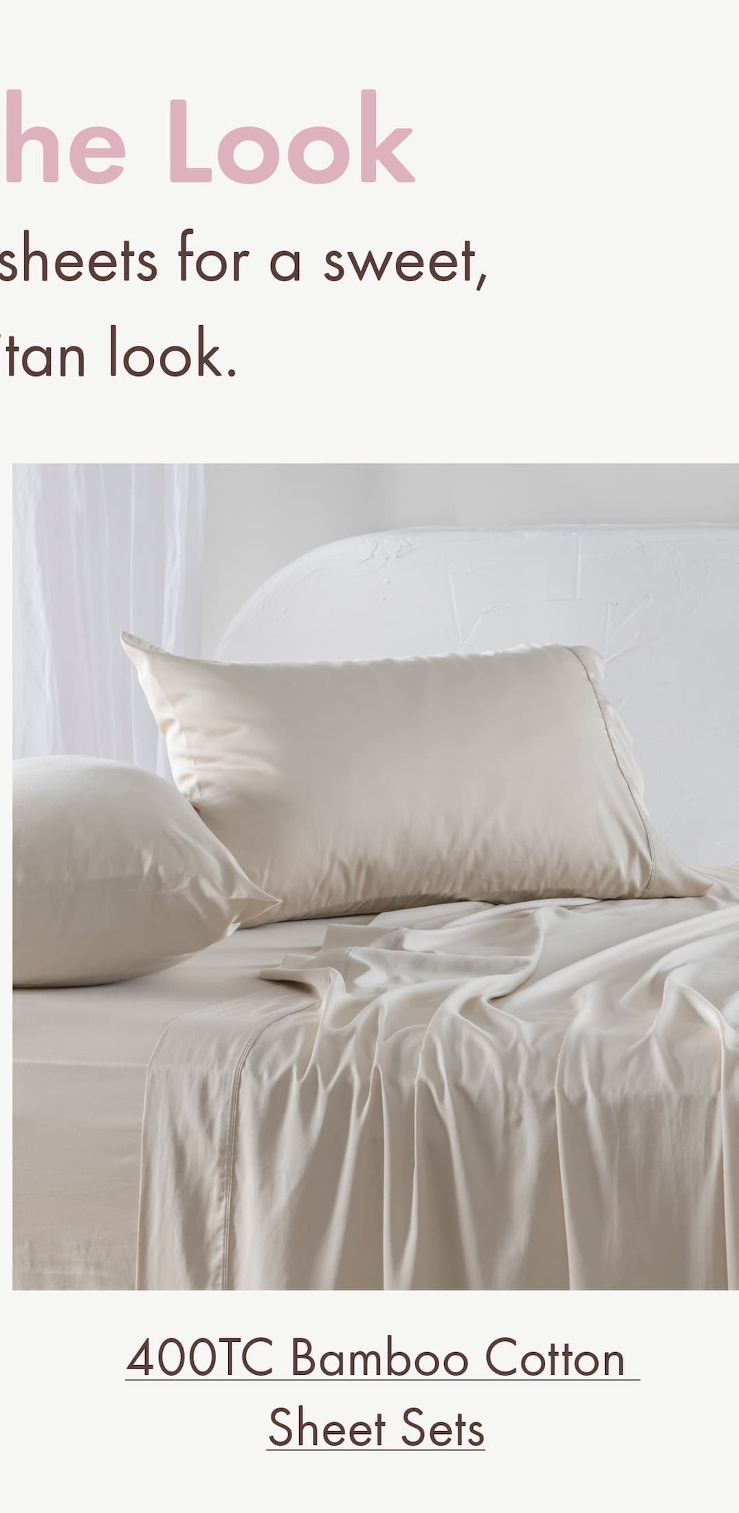 400 Thread Count Bamboo Cotton Sheet Set