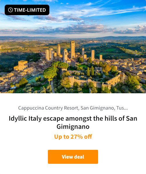 Idyllic Italy escape amongst the hills of San Gimignano