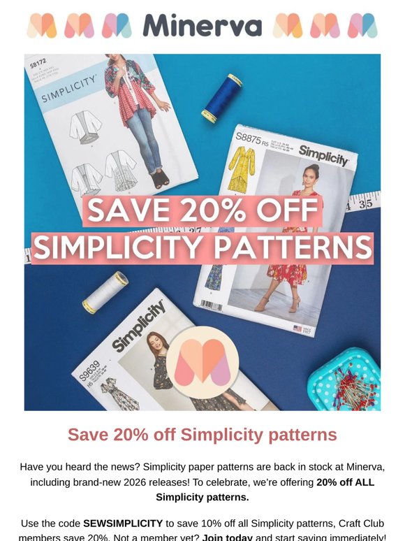 New Simplicity paper patterns are here!