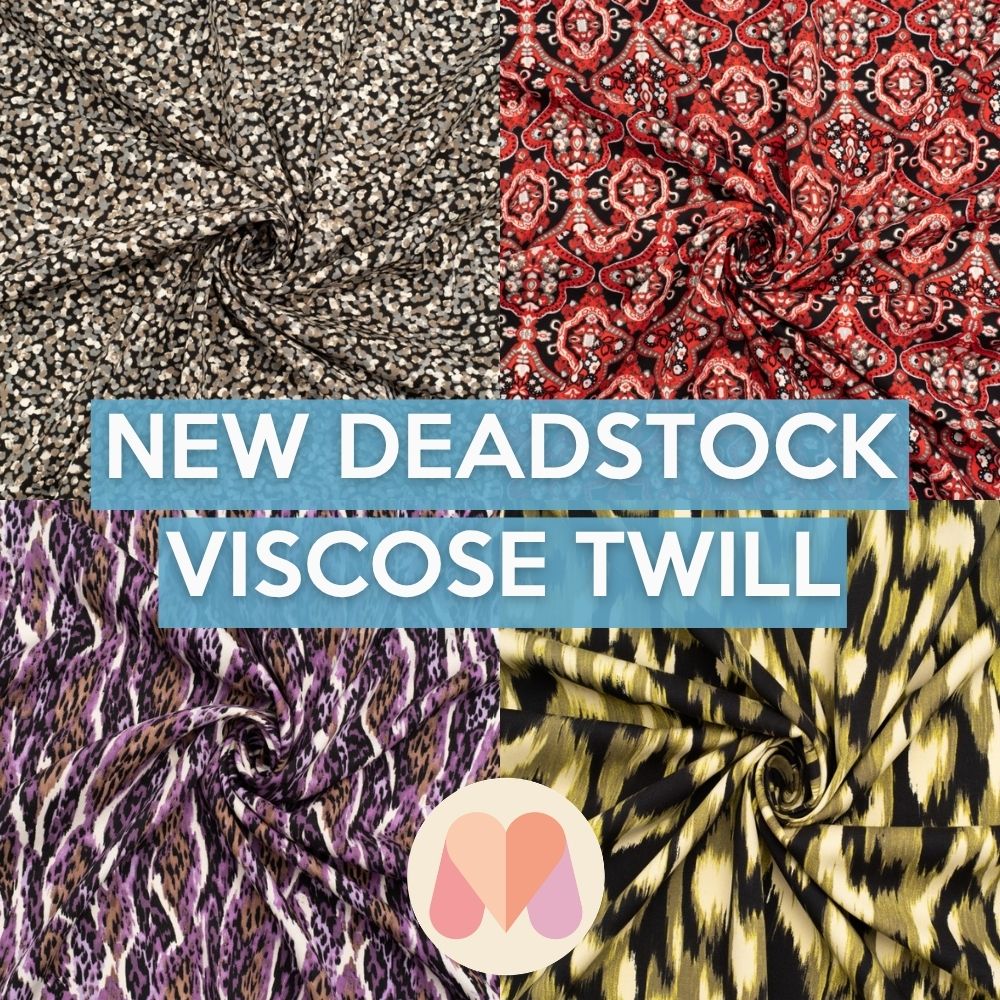 New deadstock viscose twill