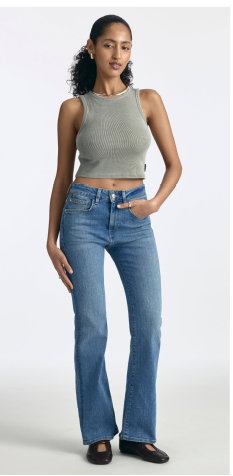 Metro Flare Jeans in Mid Denim