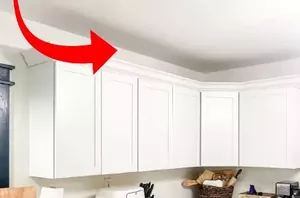 Check the tops of your kitchen cabinets for this gorgeous upgrade that costs less than $200