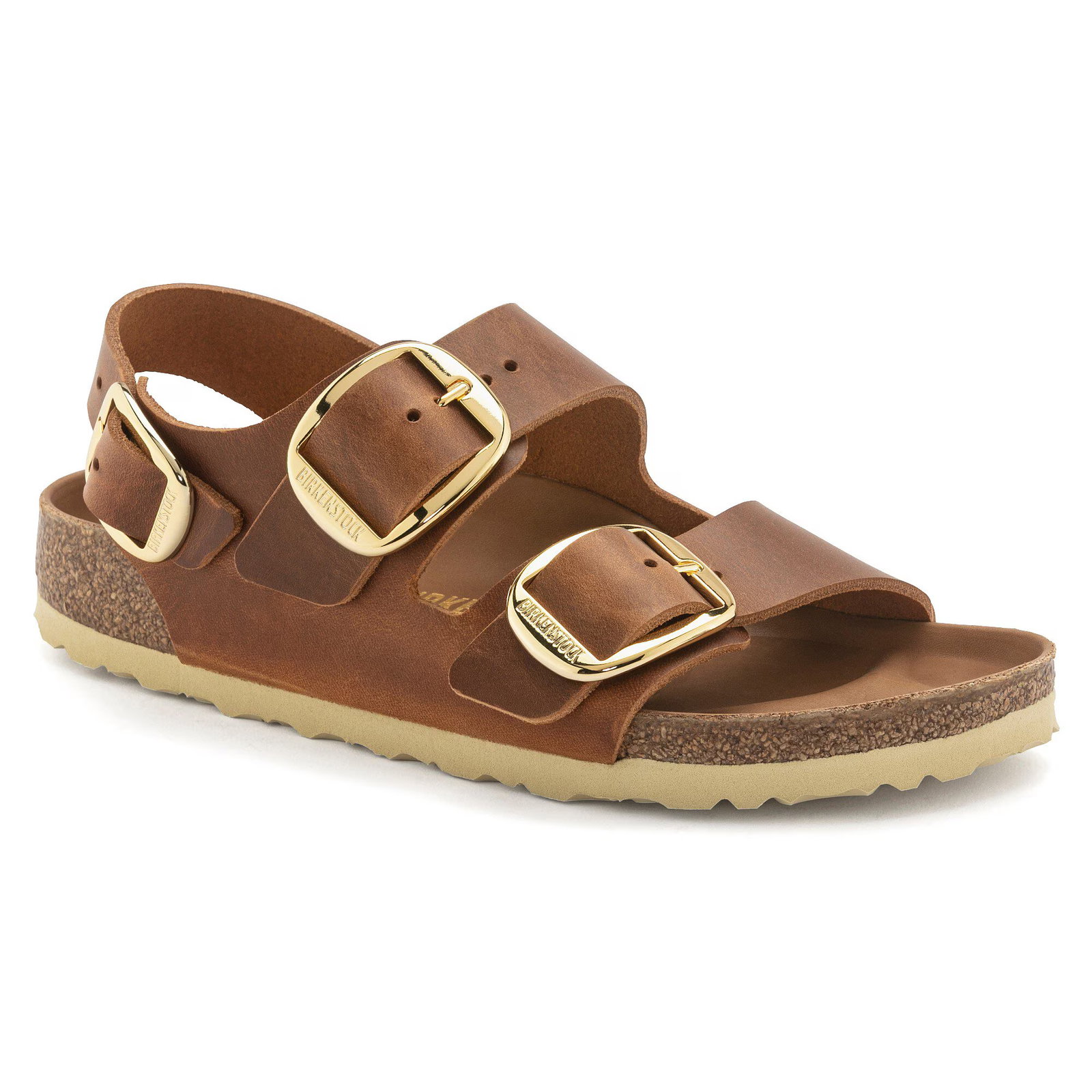 Image of Milano Big Buckle Natural Leather Oiled