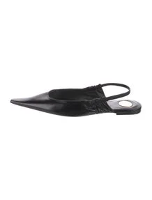 Leather Slingback Pumps
