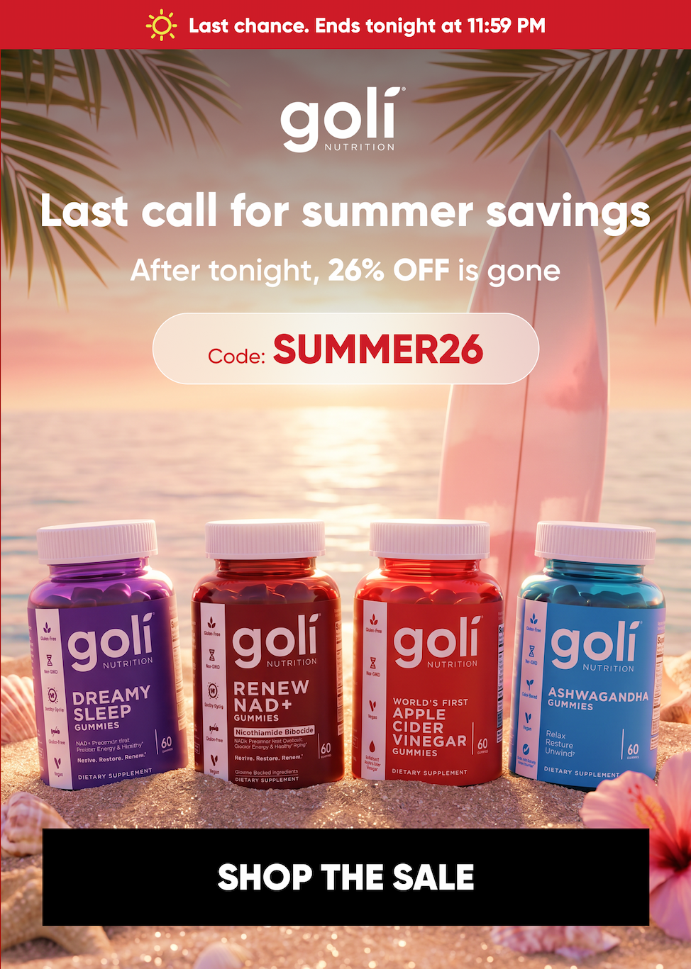 Last call for summer savings.