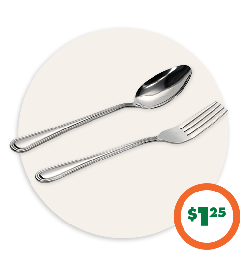 $1.25 3-ct. Cutlery
