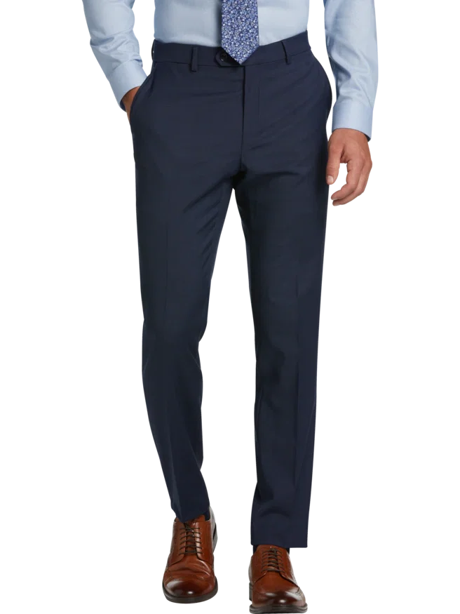 Tommy Hilfiger Modern Fit Premium Wool Blend Suit Pants