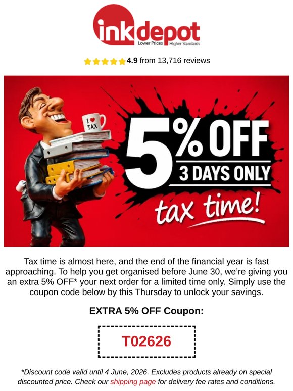 EOFY Storewide Savings - 3 Days Only! 🏷️👀