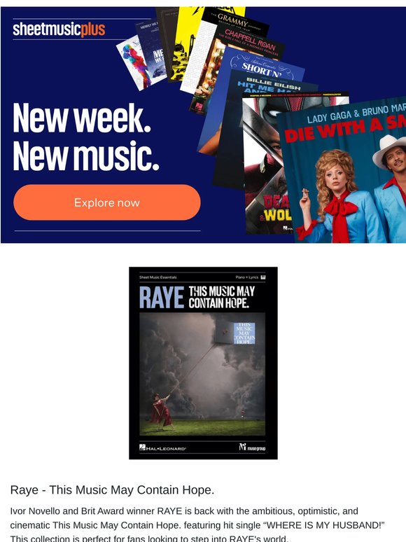 Just in: new sheet music to love