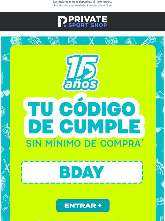 🎉 -10% extra para celebrar nuestro 15 cumpleaños