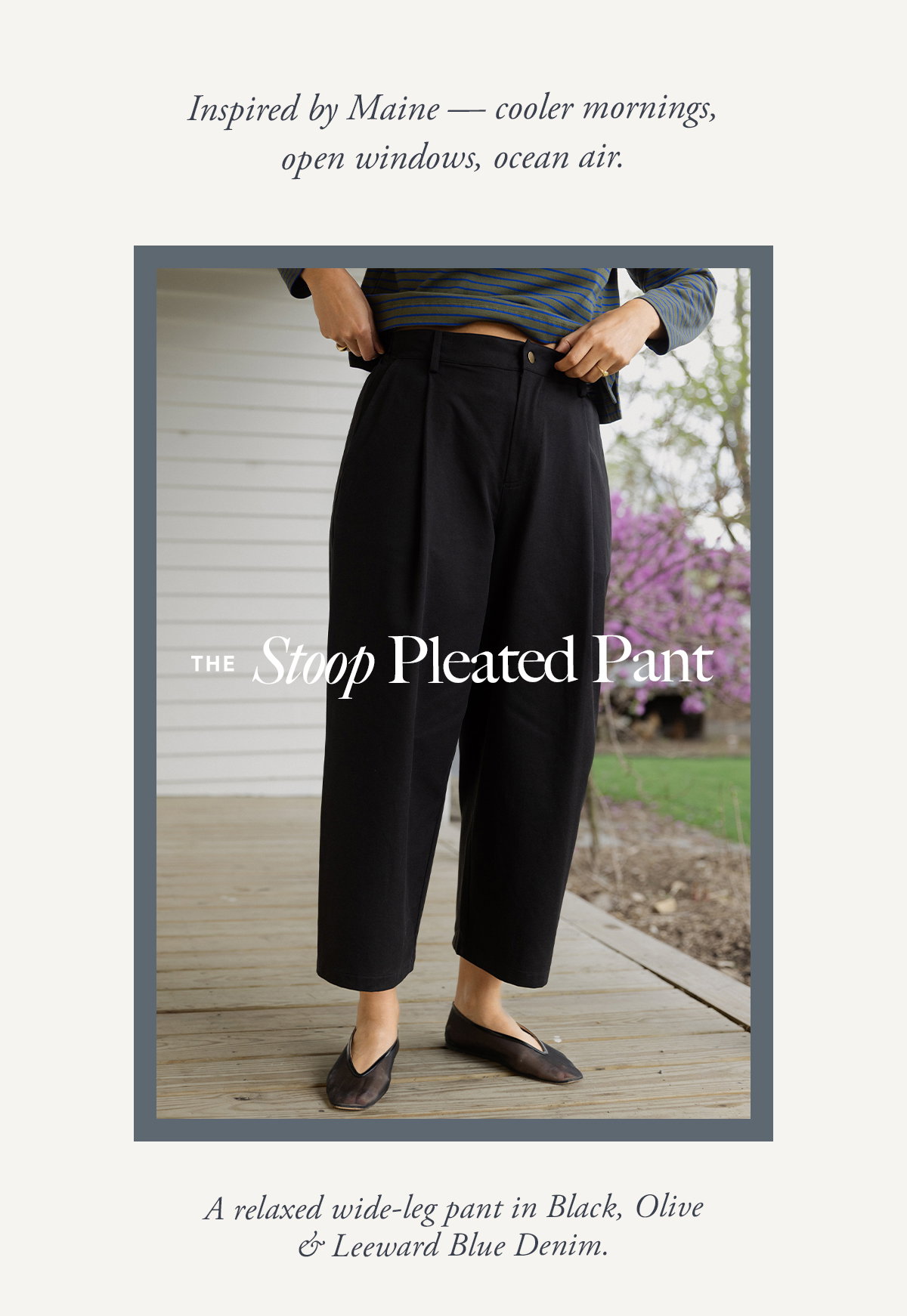 Stoop Pleated Pants