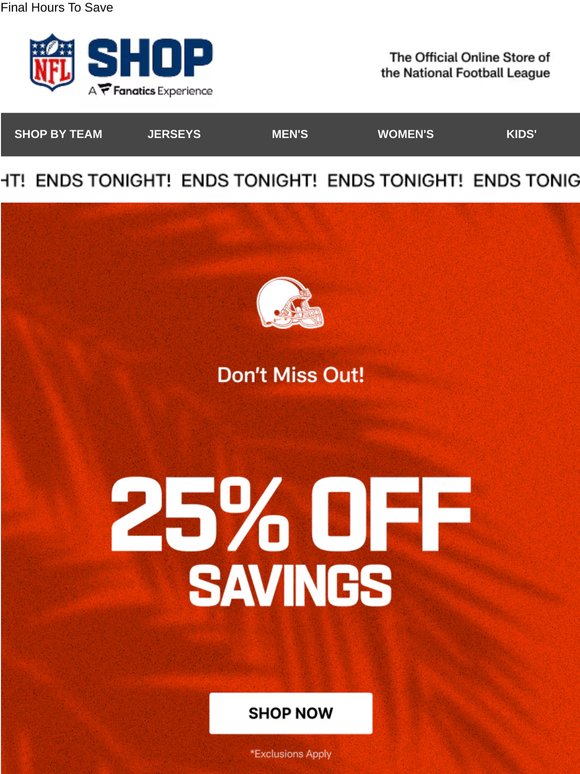 Final Call for 25% Off Savings!
