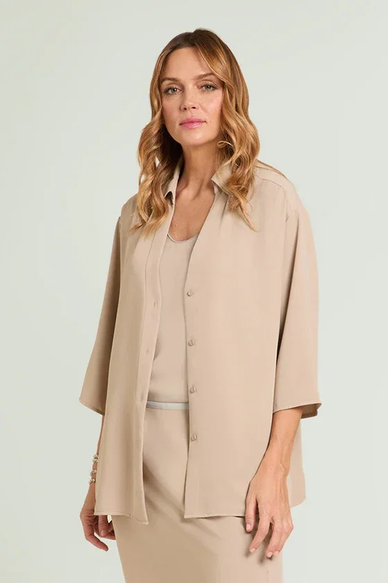 CAMICIA IN TESSUTO FLUIDO SILKY TOUCH