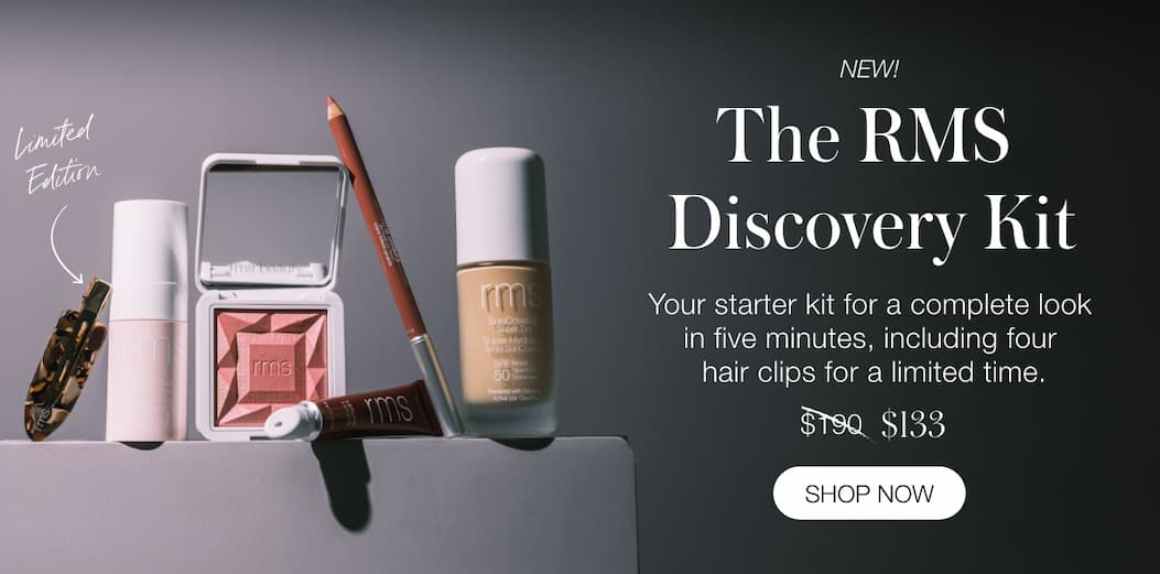 New! The RMS Discovery Kit: Your starter kit for a complete look in five minutes, including four hair clips for a limited time.