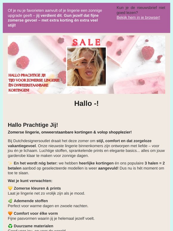 ✨ 𝗛𝗮𝗹𝗹𝗼 𝗣𝗿𝗮𝗰𝗵𝘁𝗶𝗴𝗲 𝗝𝗶𝗷! 𝗧𝗶𝗷𝗱 𝘃𝗼𝗼𝗿 𝘇𝗼𝗺𝗲𝗿𝘀𝗲 𝗹𝗶𝗻𝗴𝗲𝗿𝗶𝗲 é𝗻 𝗼𝗻𝘄𝗲𝗲𝗿𝘀𝘁𝗮𝗮𝗻𝗯𝗮𝗿𝗲 𝗸𝗼𝗿𝘁𝗶𝗻𝗴𝗲𝗻!