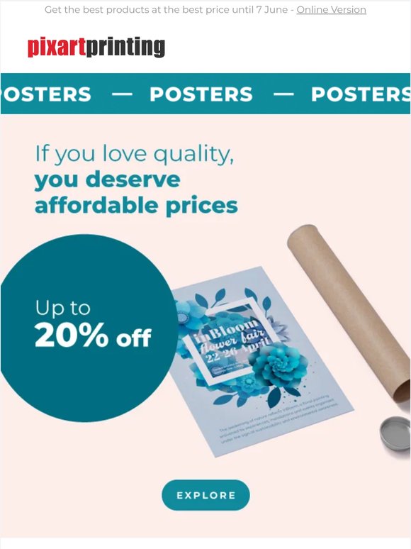 Up to 20% off posters: let the savings commence!