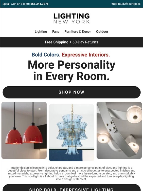 Personalize Your Space 🌈 Bold Colors, Materials, & Silhouettes