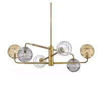Oberon LED 36.5 inch Heritage Brass Chandelier Ceiling Light by Fredrick Ramond