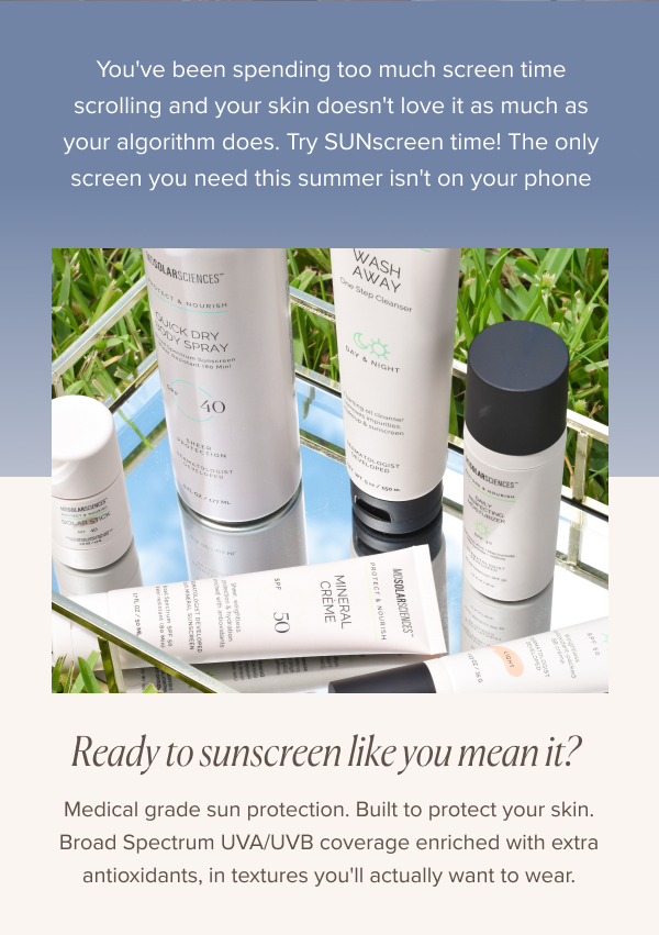 This is How We Screen Time. We Sunscreen.
