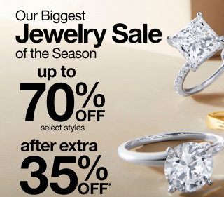 Our Biggest Jewelry Sale of the Season | up to 70% OFF select styles after extra 35% OFF*