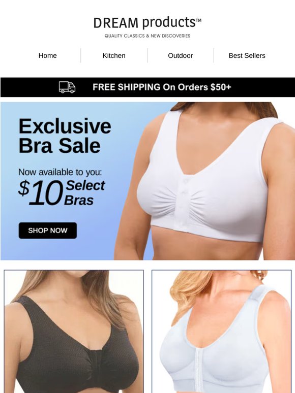 Huge Deal: Best-Selling $10 Bras