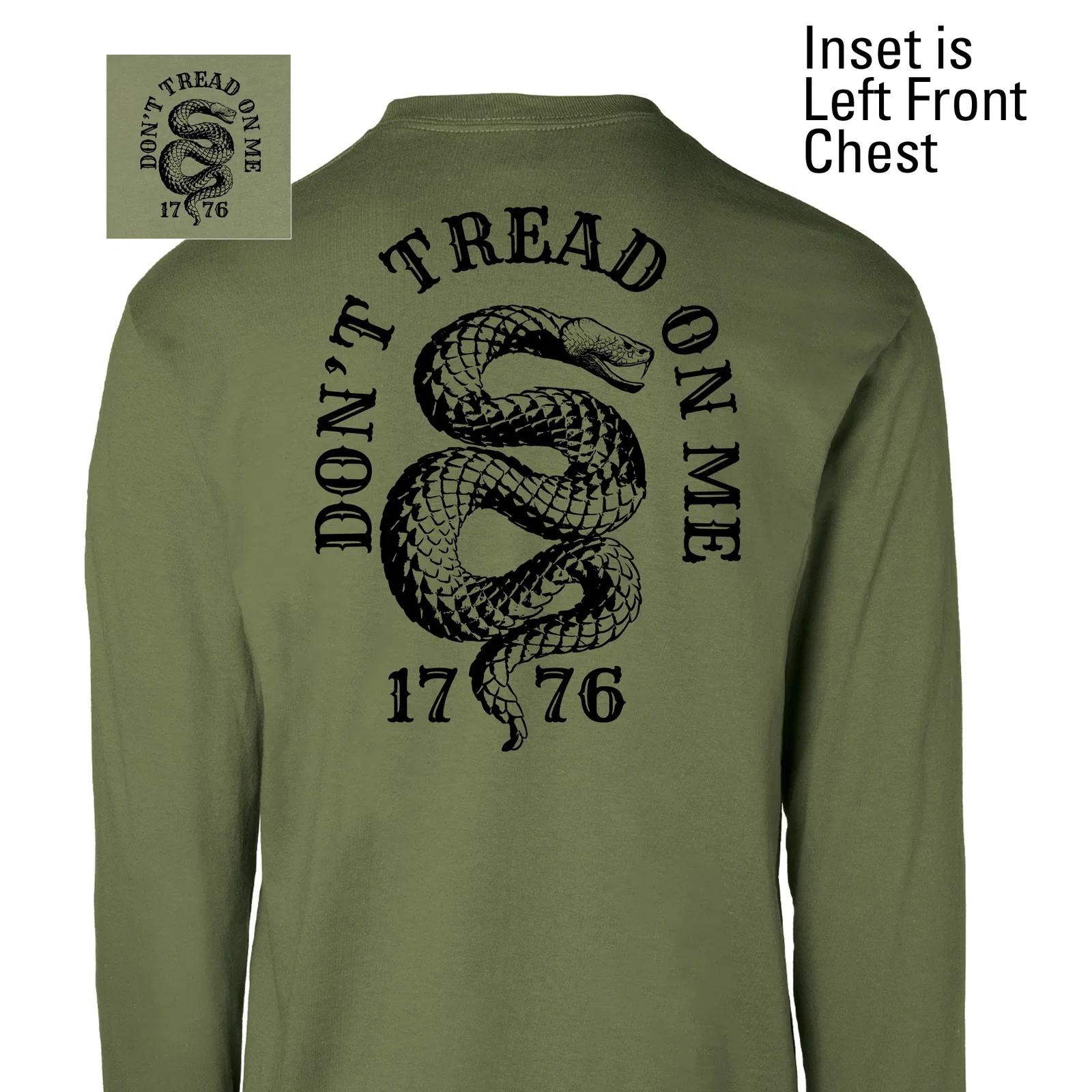 Image of Don’t Tread On Me 1776 Long Sleeve T-Shirt
