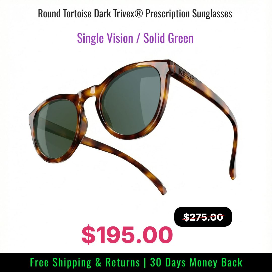 Round Tortoise Dark Sunglasses