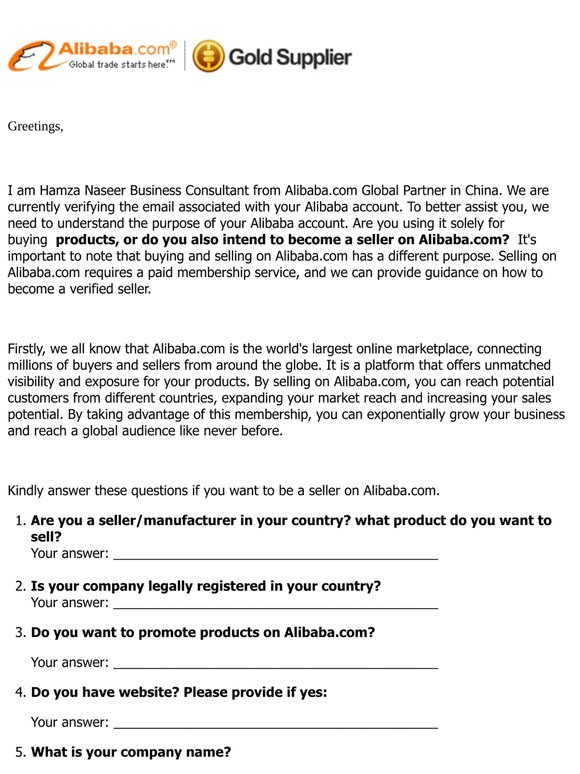 Alibaba.com - Do you want to become a Supplier?
